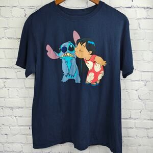 Disney Lilo and Stitch Navy Blue Shirt 1X